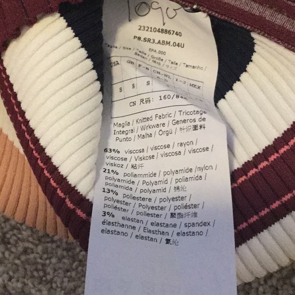 Sportmax Moneta Ribbed Dress ColorBurgundy - Picture 7 of 8